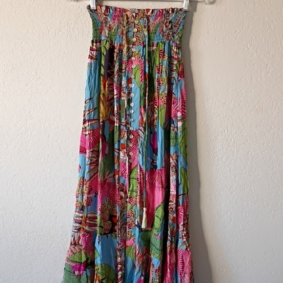 Rachel Dresses & Skirts - Rachel Roi Women's Multicolor Floral Tropical Maxi Skirt Size XS